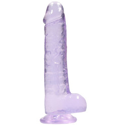 Real Rock Crystal Gode Crystal Clear 16 x 4cm Violet